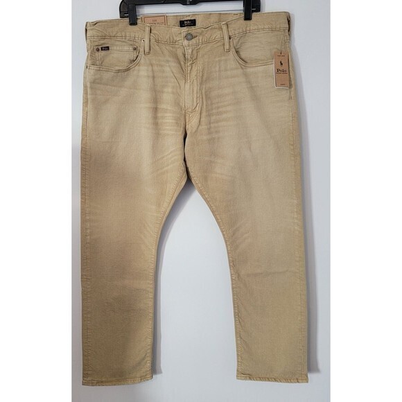 Polo Ralph Lauren Jeans Men's 40x32 Khaki Varick Slim Straight Classic Fit Pants